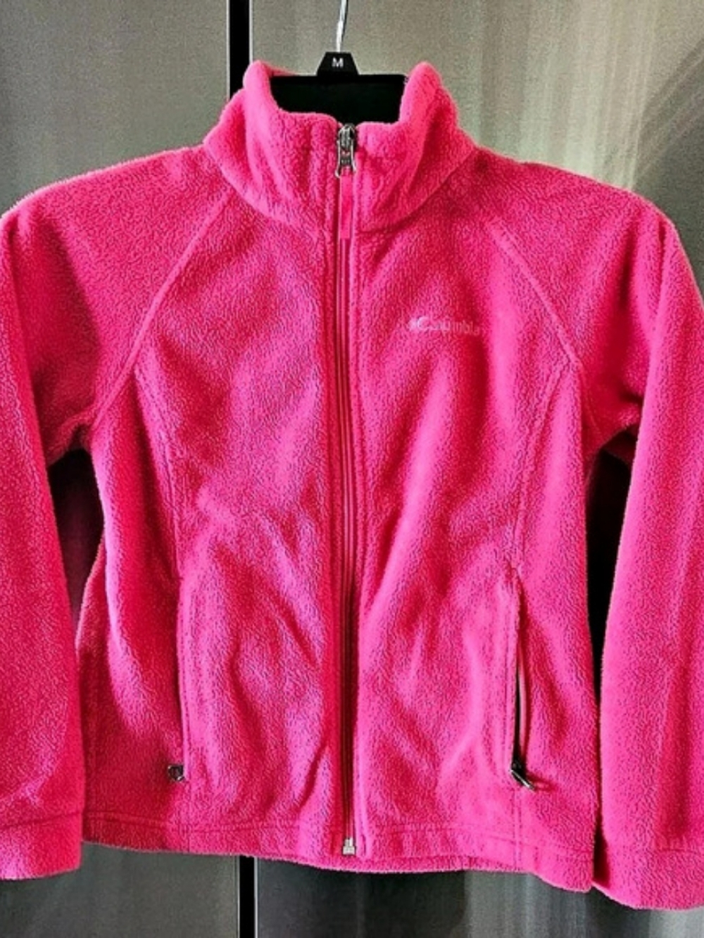 Columbia Benton Springs Full Zip Fleece Jacket Pink Size Small